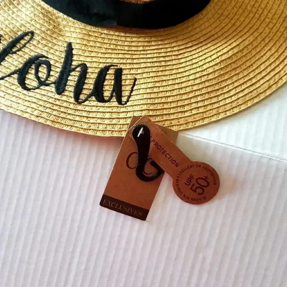 Boho Straw Hat Holiday Resort Cruise Hawaiian You Had Me At Aloha New
